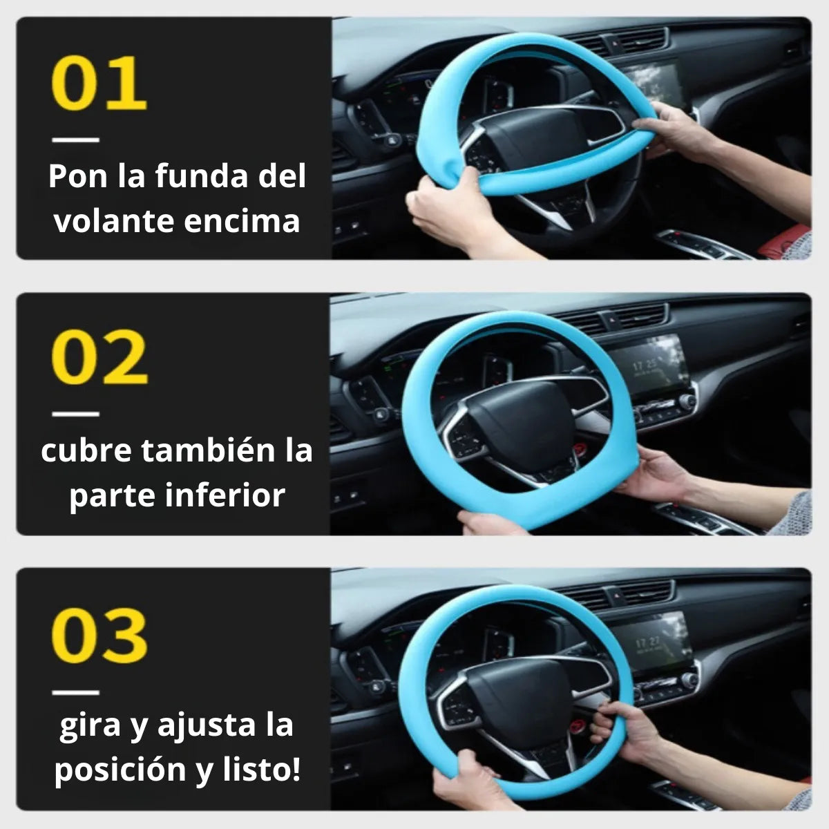 FlexiGrip - Funda de Silicona para Volante