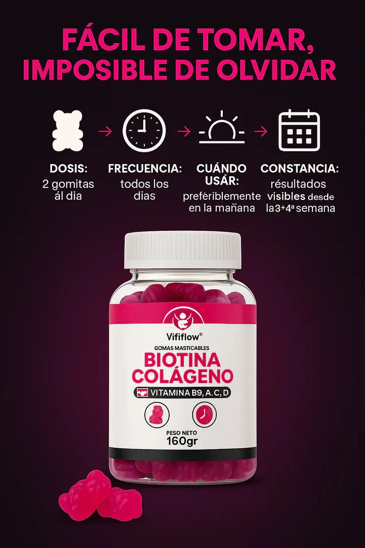 GOMITAS BIOTINA MAS COLAGENO