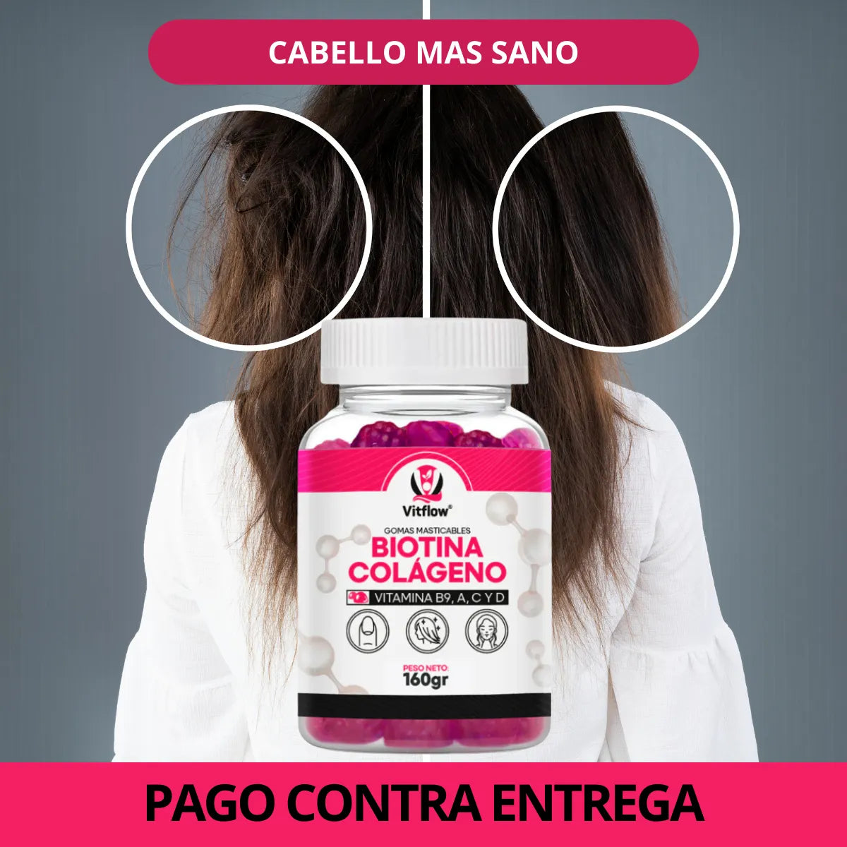 GOMITAS BIOTINA MAS COLAGENO