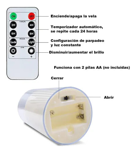 VELAS ELECTRICAS SET POR 3 PROMO🎉🙌