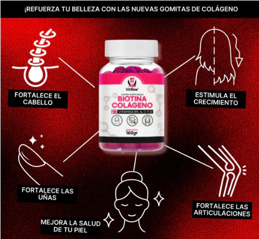 GOMITAS BIOTINA MAS COLAGENO