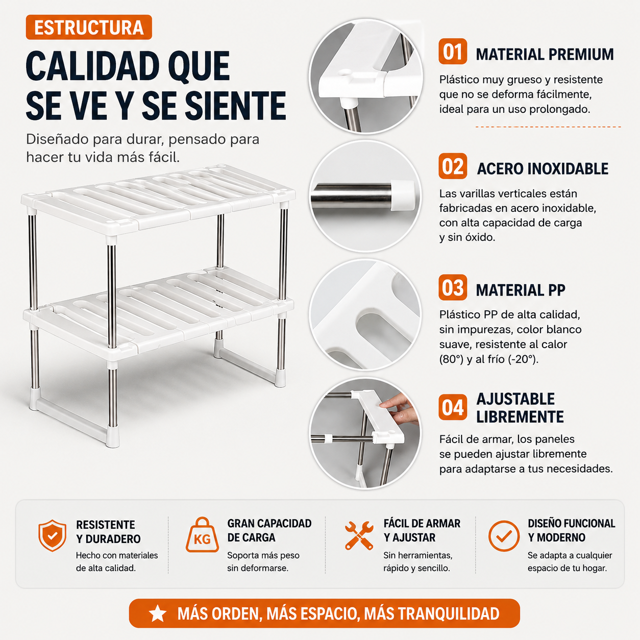 Repisa expandible
