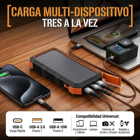 POWER BANK DE CARGA SOLAR MG-55