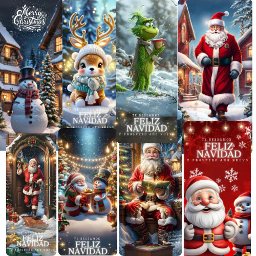 FUNDAS NAVIDEÑAS PARA PUERTA PAGA 2 LLEVA 3