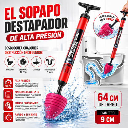 Destapador de tuberías a presión