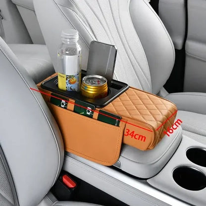 Reposabrazos para Carro con Portavasos y Almacenamiento