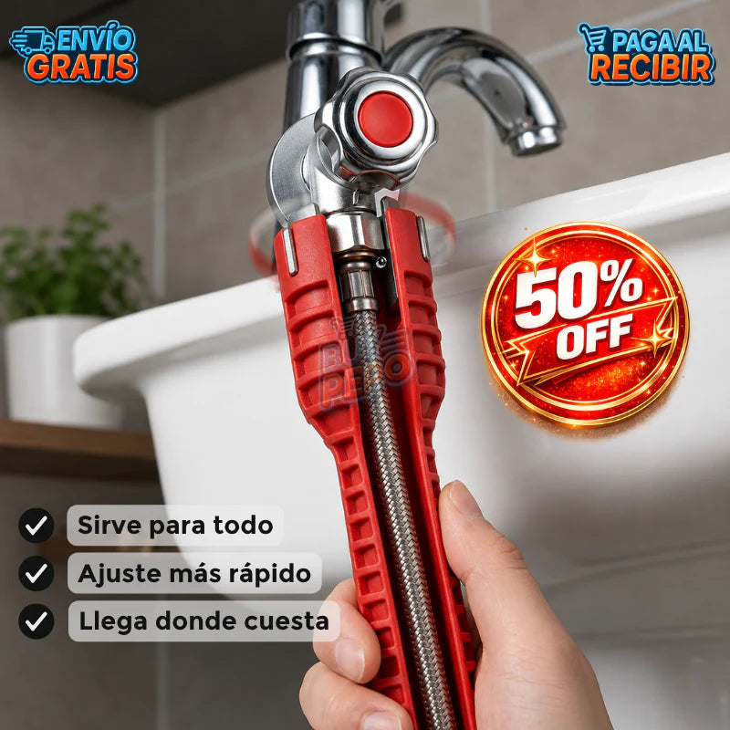 Llave 8 en 1 multifunción para Grifería