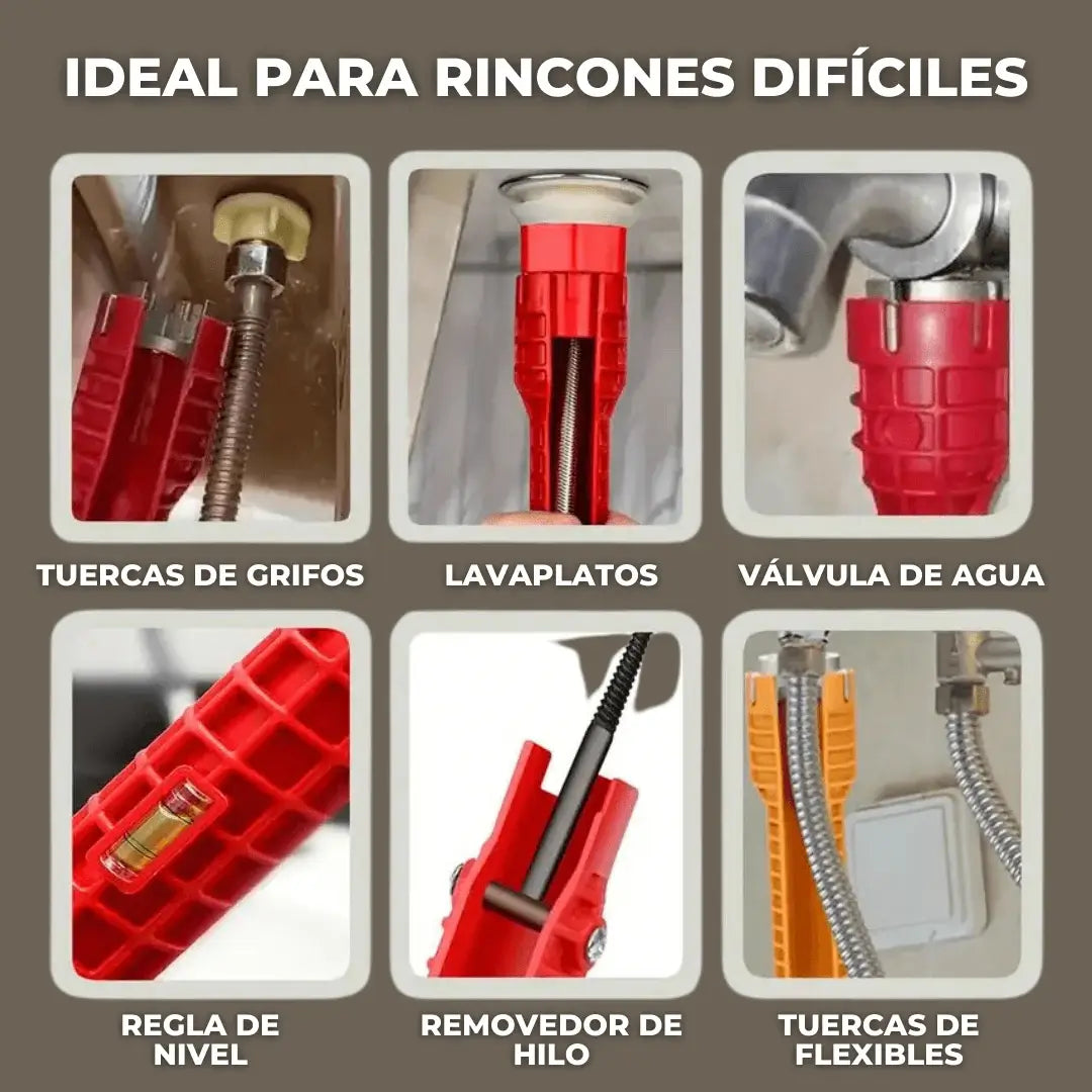 Llave 8 en 1 multifunción para Grifería