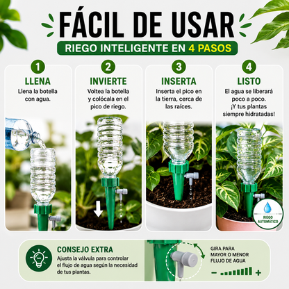 Kit x5 Dispensadores de Riego para Plantas