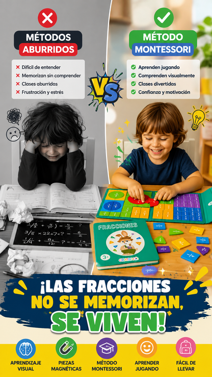 Libro Fracciones Matematica Montessori