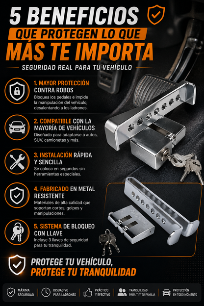 CANDADO ANTIROBO PARA CARRO