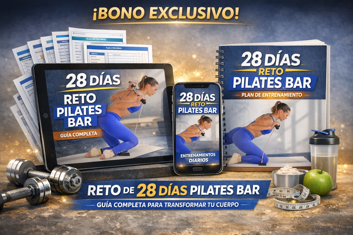 Reto 28 días - Barra de pilates