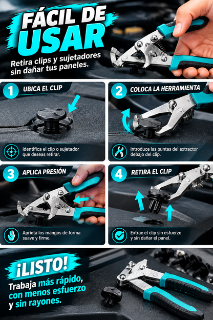 REMOVEDOR DE CLIPS PARA AUTO+  KIT X50 CLIPS