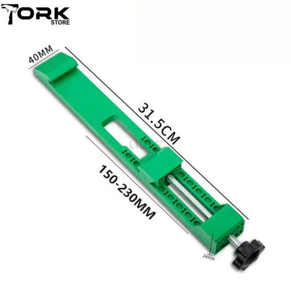 Guia base de maquina, corte ajustable