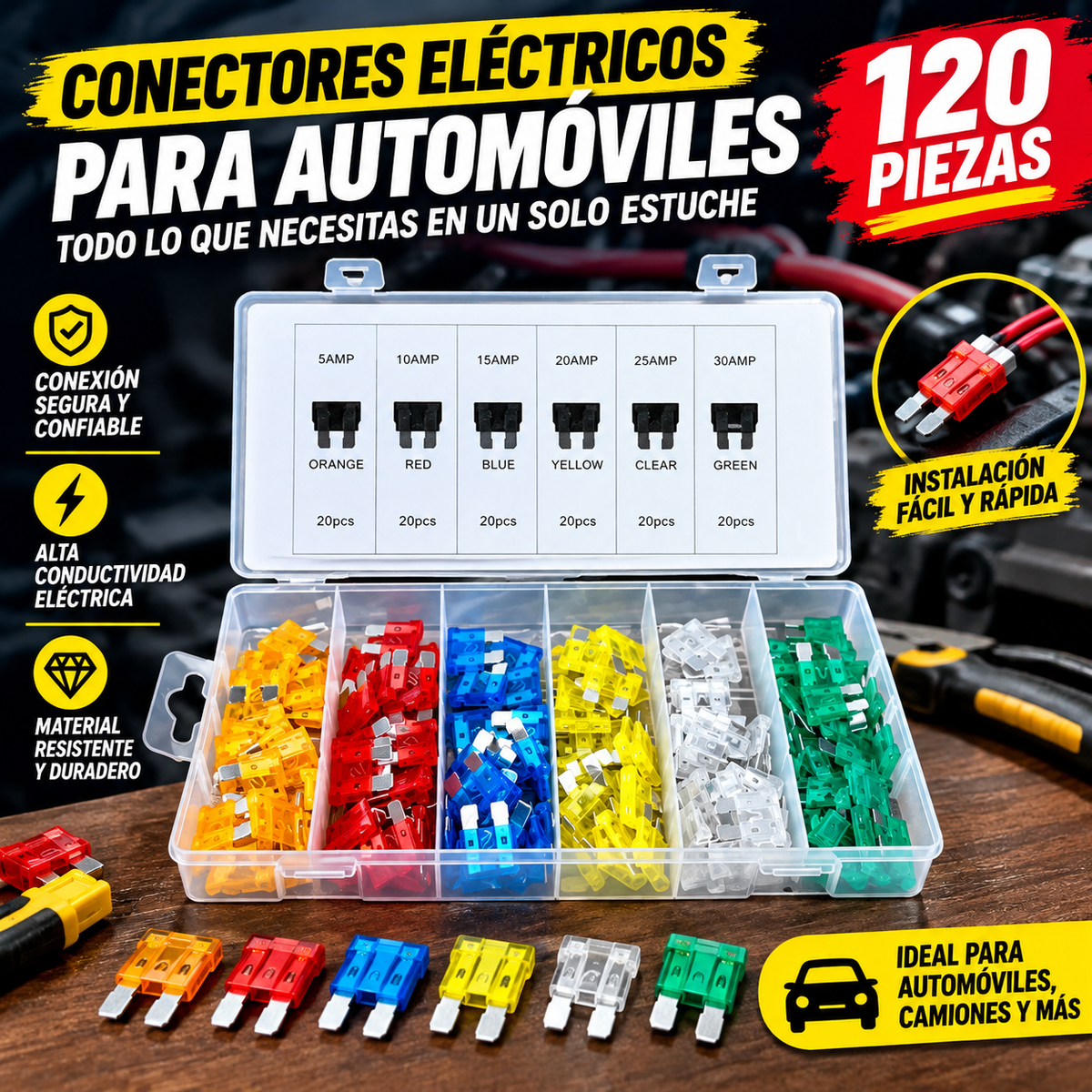 🔥 Kit Fusibles 120 Unidades