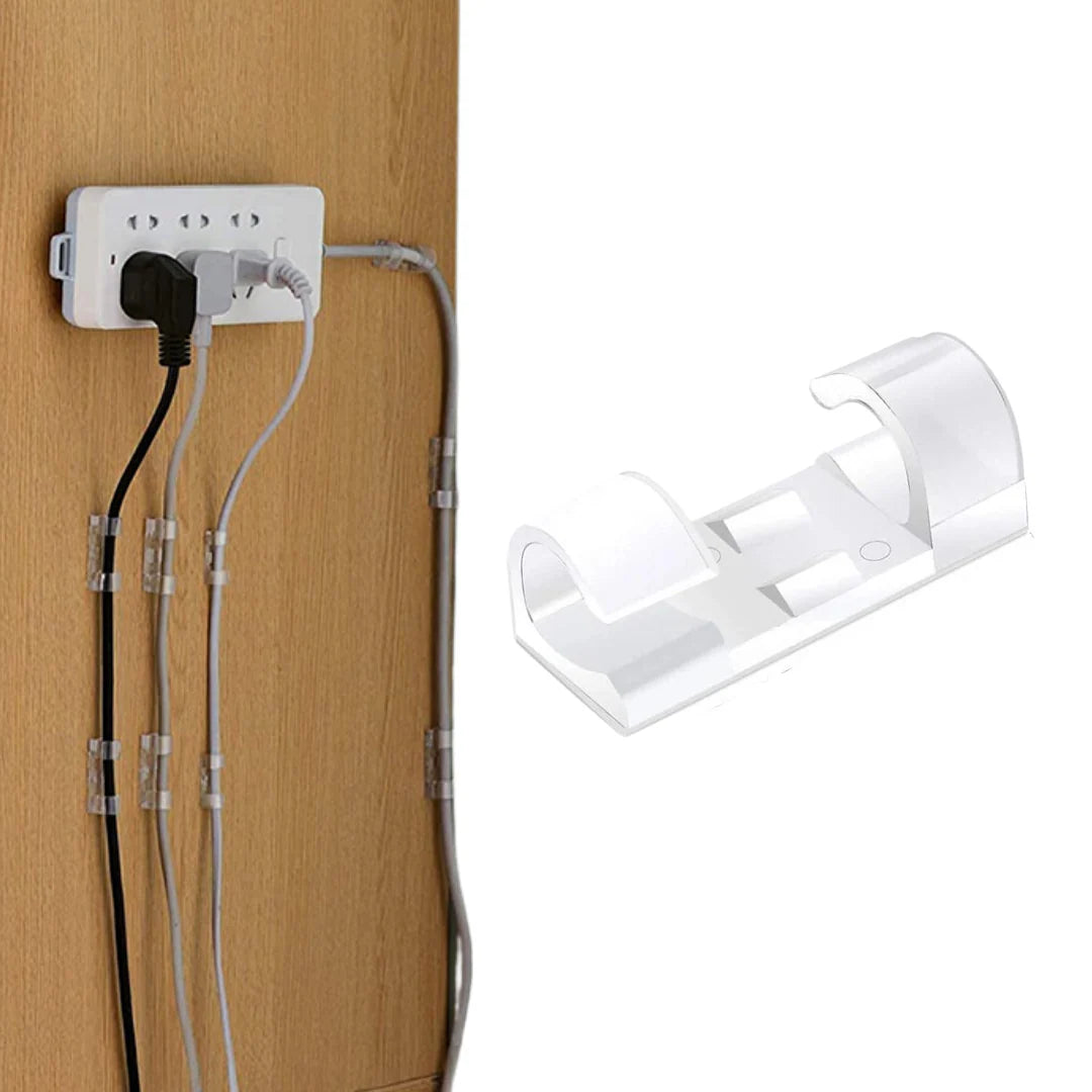 Pack x36 Clips Autoadhesivos Para Organizar Cables