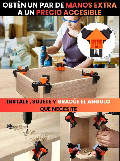 Clip fijacion angular - SET X4 UNIDADES