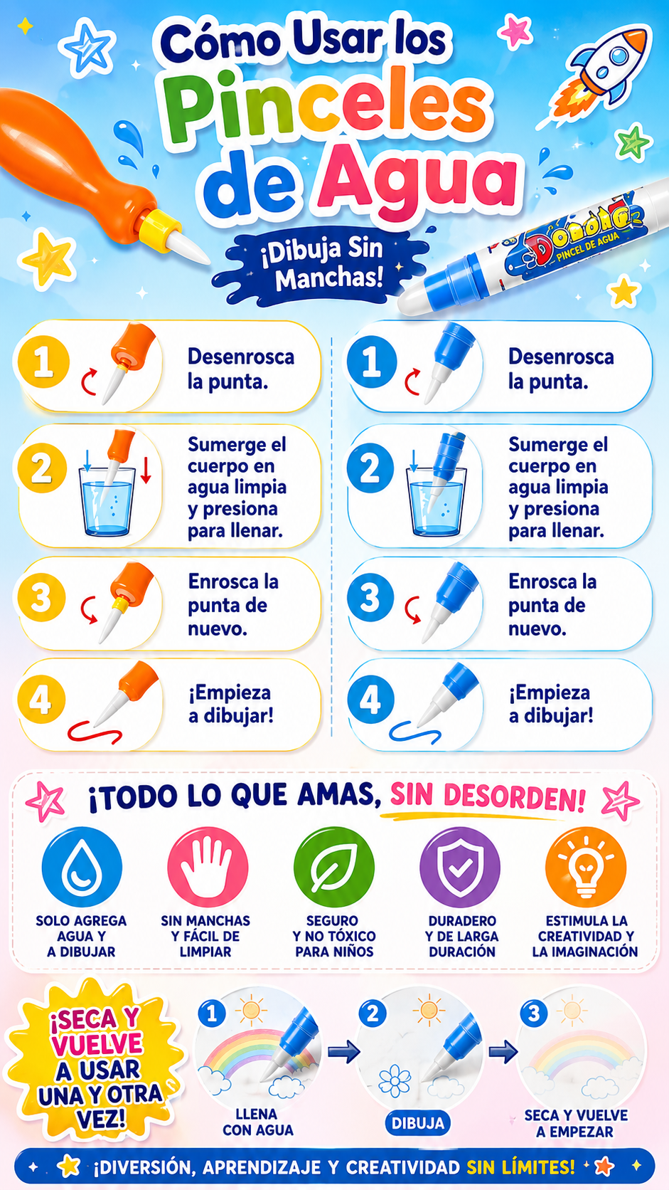 TAPETE MAGICO DE DIBUJO BORRABLE