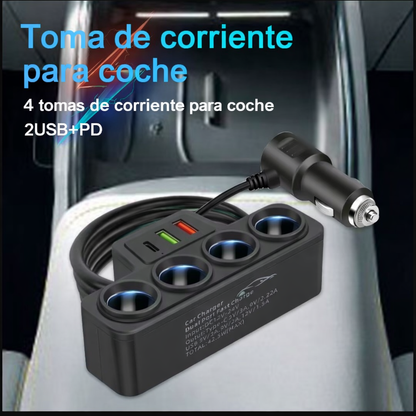Cargador 7 en 1 cigarrera adaptador