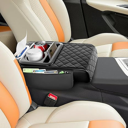 Reposabrazos para Carro con Portavasos y Almacenamiento
