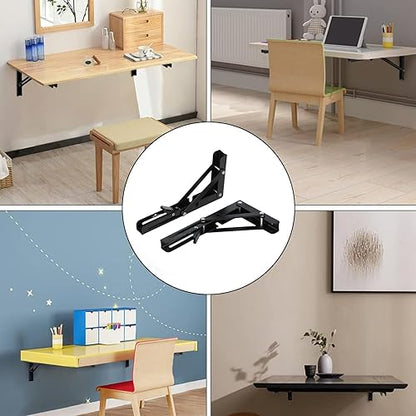 Soporte Plegable de Pared — Acero Inoxidable (Pack x2)