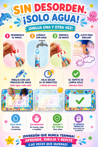 TAPETE MAGICO DE DIBUJO BORRABLE