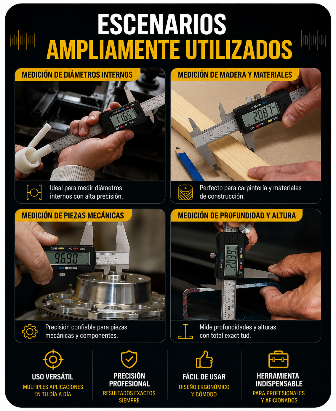 Calibrador Digital Lcd 150mm 6 Pulgadas
