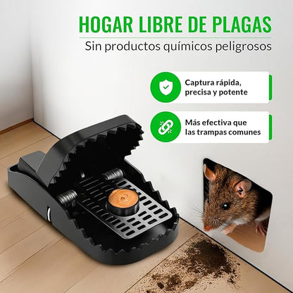 Trampa Pro - Pack 5 Trampas para eliminar ratones SIN tocarlos