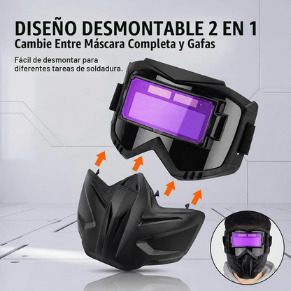 Careta de soldadura con oscurecimiento automático