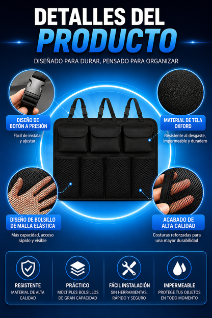 Organizador Maletero Baúl Para Carro