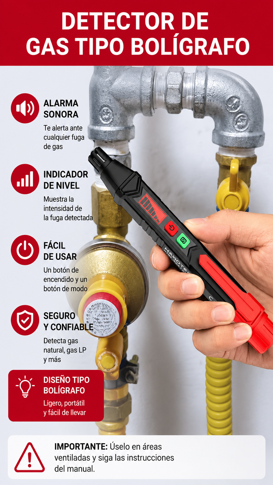 Detector de Gas Combustible