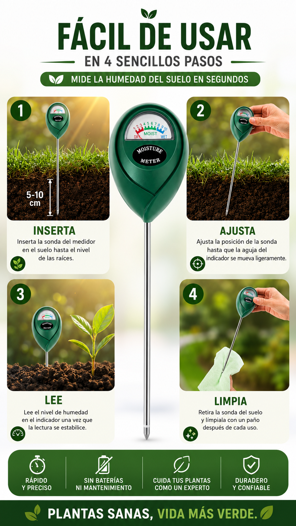 Medidor de plantas