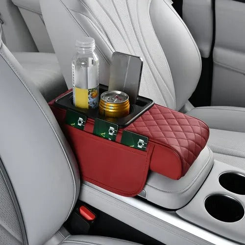 Reposabrazos para Carro con Portavasos y Almacenamiento