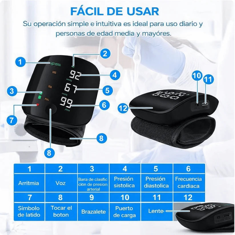Tensiometro automatico De Muñeca