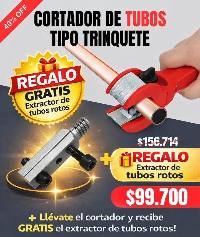 CORTADOR DE TUBOS TIPO TRINQUETE