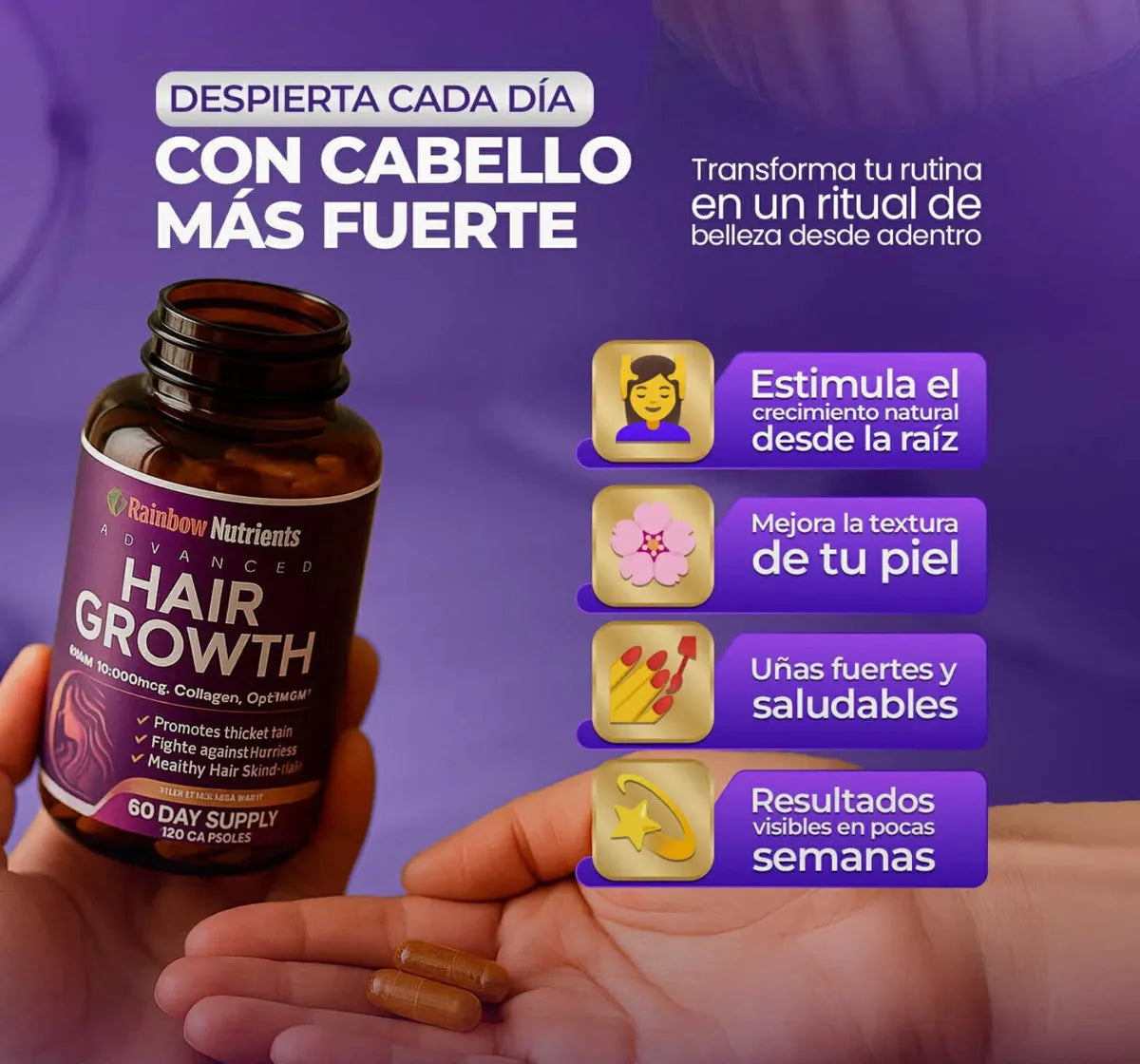 HAIR GROWTH - Crecimiento Capilar Avanzado para Mujeres