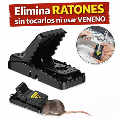 Trampa Pro - Pack 5 Trampas para eliminar ratones SIN tocarlos