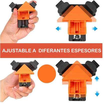 Clip fijacion angular - SET X4 UNIDADES