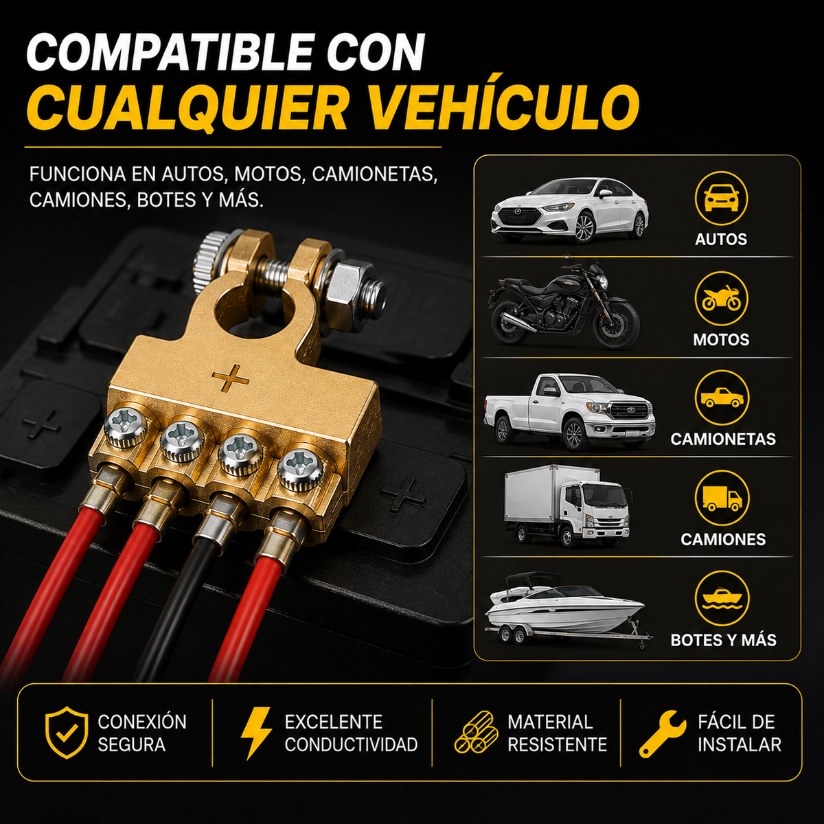 CONECTOR BATERIA IMPORTADO PACK X 2