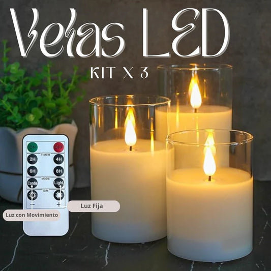 VELAS ELECTRICAS SET POR 3 PROMO🎉🙌