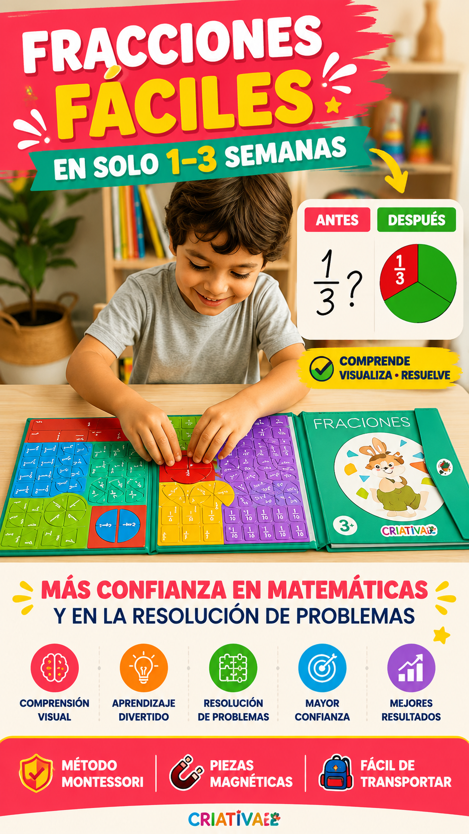 Libro Fracciones Matematica Montessori