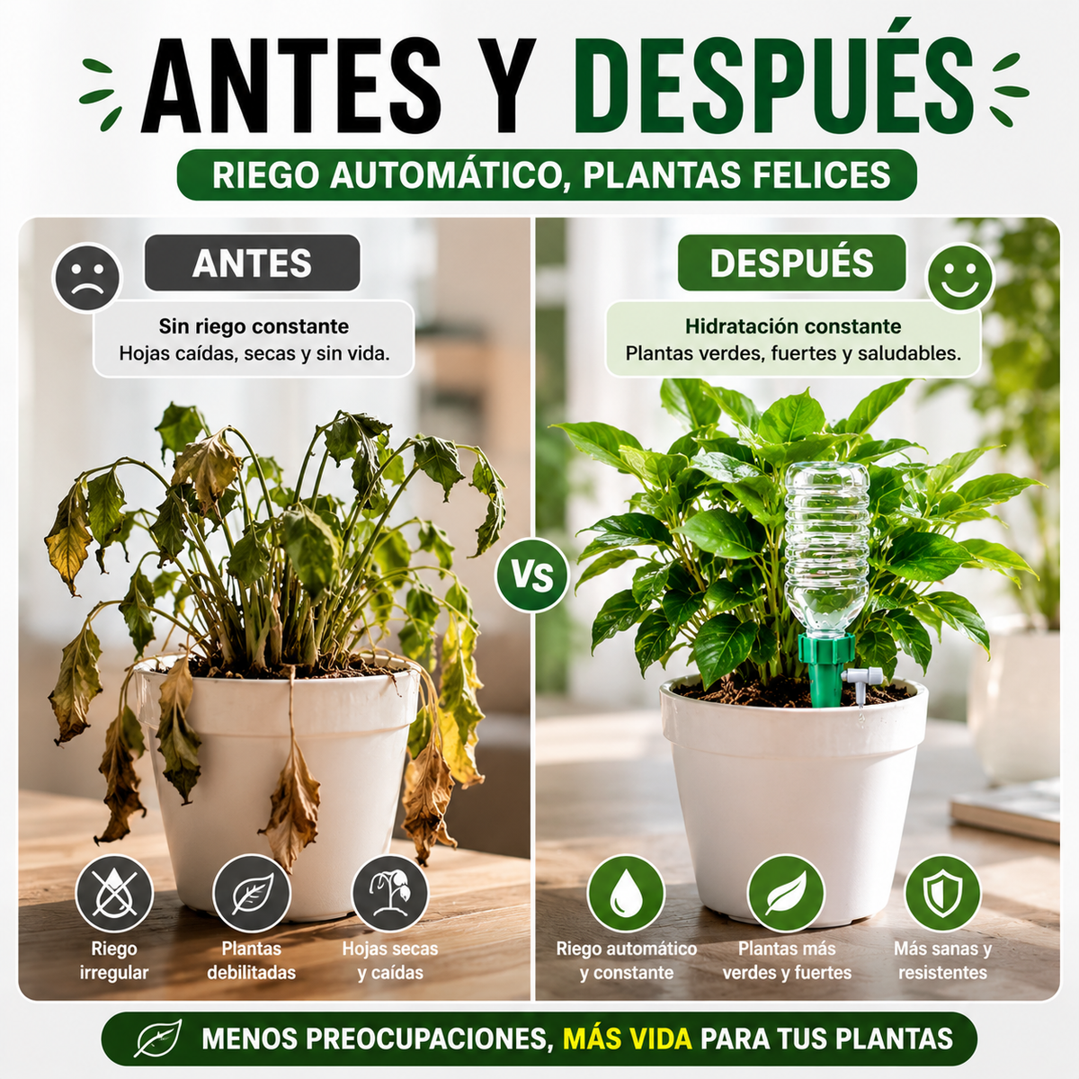 Kit x5 Dispensadores de Riego para Plantas