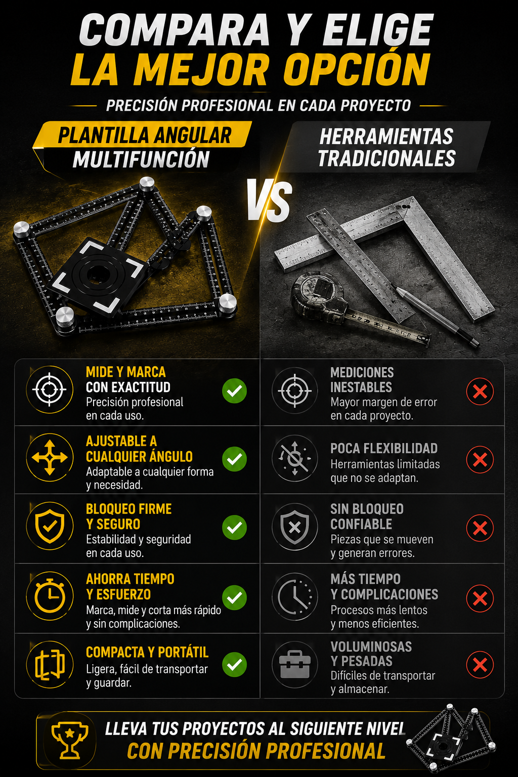 REGLA DE MEDICION MULTIANGULO