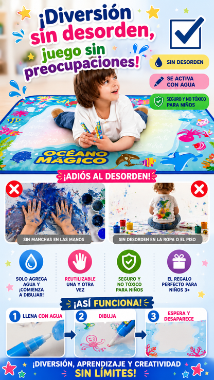 TAPETE MAGICO DE DIBUJO BORRABLE