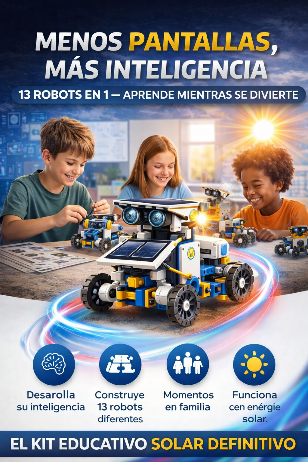 Robot Solar 13 en 1 Ciencia y Tecnología
