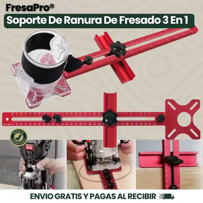 Soporte de ranura de fresado 3 en 1