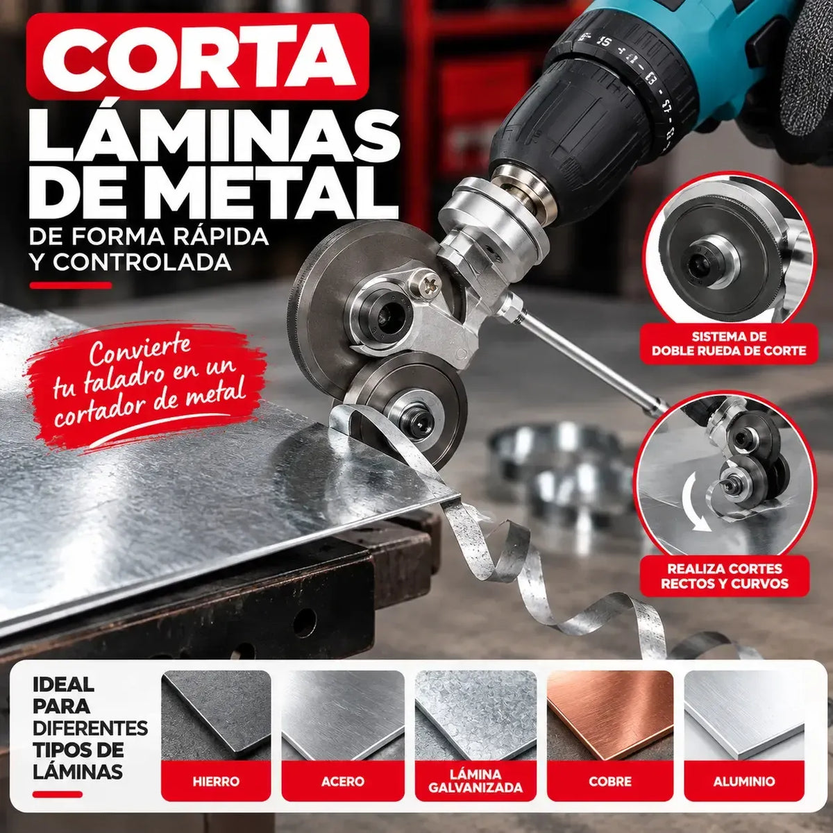 CORTADOR DE LÁMINAS DE METAL